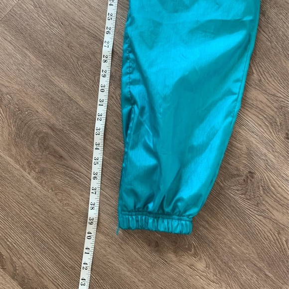 80s Turqoise Tracksuit Windpant Joggers - Picture 8 of 8